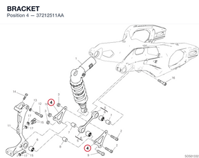 BRACKET 37212511AA diagram position