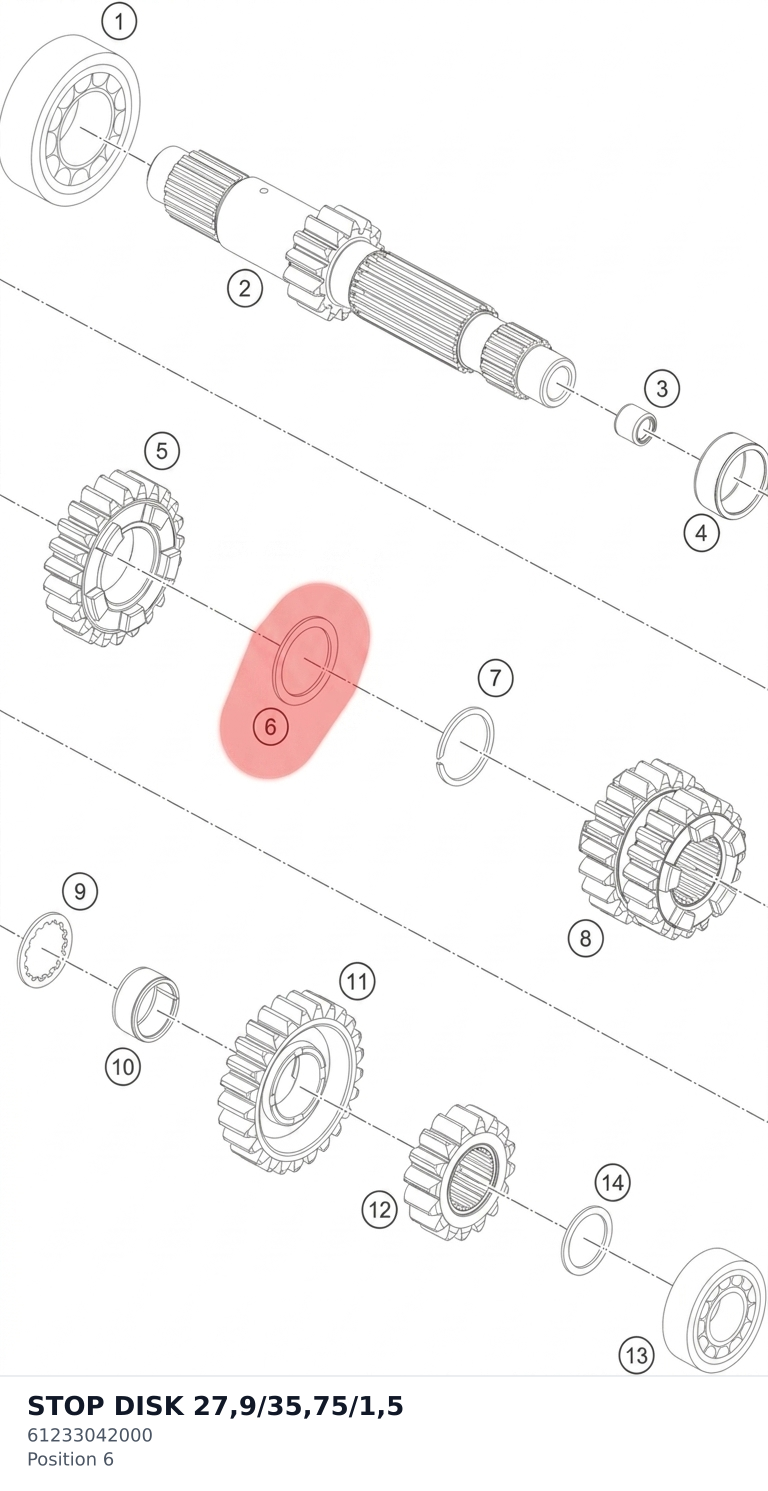 Diagram preview: STOP DISK 27,9/35,75/1,5 (61233042000)