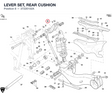 LEVER SET, REAR CUSHION