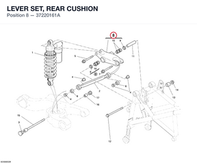 LEVER SET, REAR CUSHION 37220161A diagram position