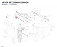 LEVER SET, REAR CUSHION 37220621A diagram position
