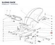 SLIDING SHOE 37310121A diagram position