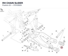 RH CHAIN SLIDER 37310362A diagram position
