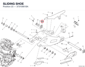 SLIDING SHOE 37310861BA diagram position