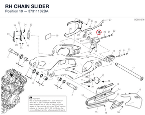 RH CHAIN SLIDER 37311102BA diagram position