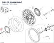 PULLER, CHAIN RIGHT 37311132AA diagram position