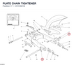PLATE CHAIN TIGHTENER 37410021B diagram position