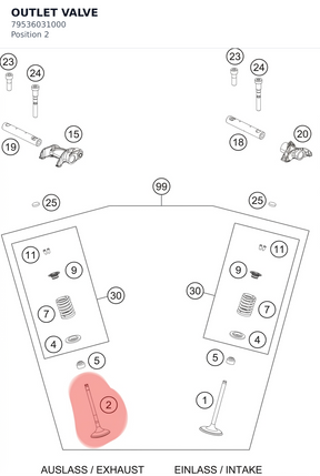 Diagram preview: OUTLET VALVE (79536031000)