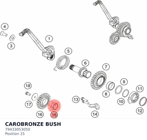 Diagram preview: CAROBRONZE BUSH (79433053050)