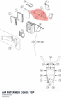 Diagram preview: AIR FILTER BOX COVER TOP (61906002000)