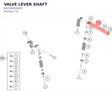 Diagram preview: VALVE LEVER SHAFT (90236056000)