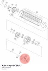 Diagram preview: Push rod guide cmpl. (T06232054033)