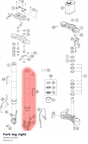 Diagram preview: Fork leg right (94301102000)