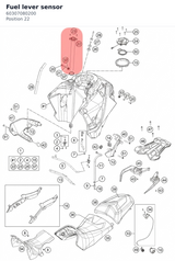 Diagram preview: Fuel lever sensor (60307080200)