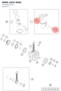 Diagram preview: WIRE LOCK RING (T44130074000)