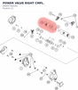 Diagram preview: POWER VALVE RIGHT CMPL. (A44037362044)