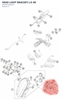 Diagram preview: HEAD LIGHT BRACKET L/S      08 (6901401000033)