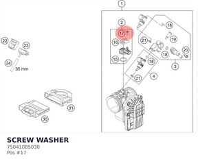 Diagram preview: SCREW WASHER (75041085030)
