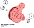 Diagram preview: BALANCER ASSEMBLY (96230057044)