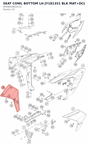 Diagram preview: SEAT COWL BOTTOM LH JY181351 BLK MAT+DCL (94508018020C1C)