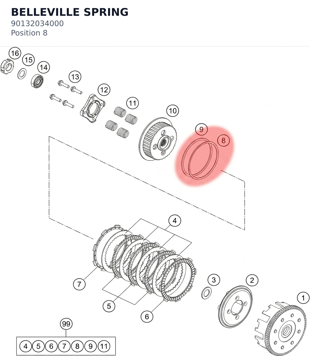 Diagram preview: BELLEVILLE SPRING (90132034000)
