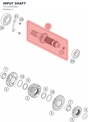 Diagram preview: INPUT SHAFT (76733501000)