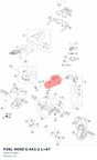 Diagram preview: FUEL HOSE 6.4X3.2 L=67 (60007416067)