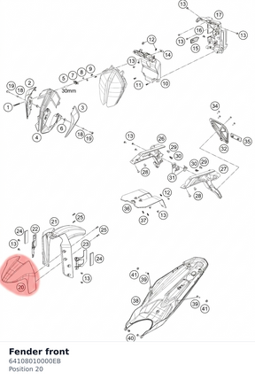 Diagram preview: Fender front (64108010000EB)