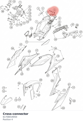 Diagram preview: Cross-connector (61708019050)