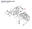 IGNITION CONTROL UNIT 38240041A diagram position