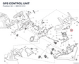 GPS CONTROL UNIT 38510141C diagram position