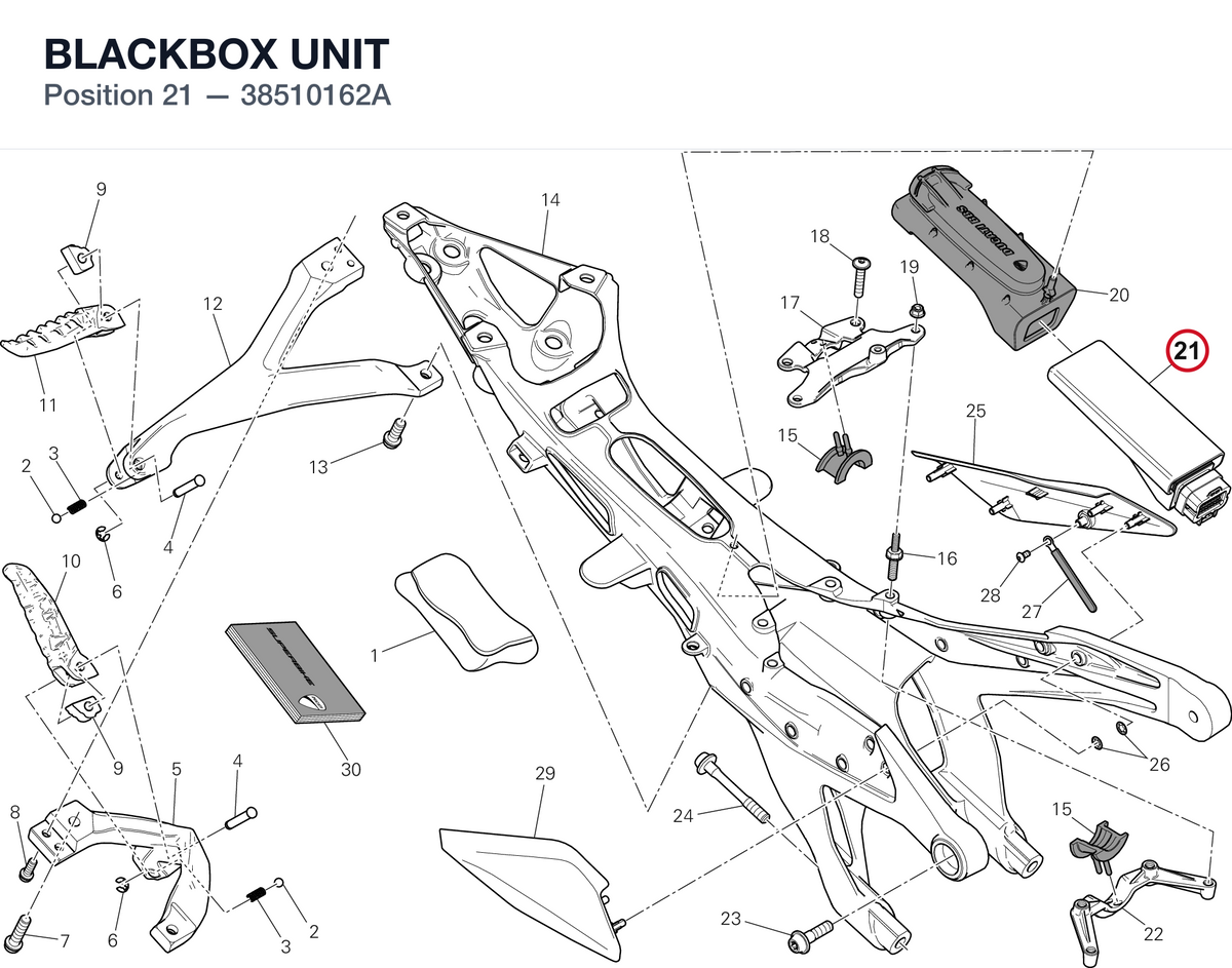 BLACKBOX UNIT 38510162A diagram position