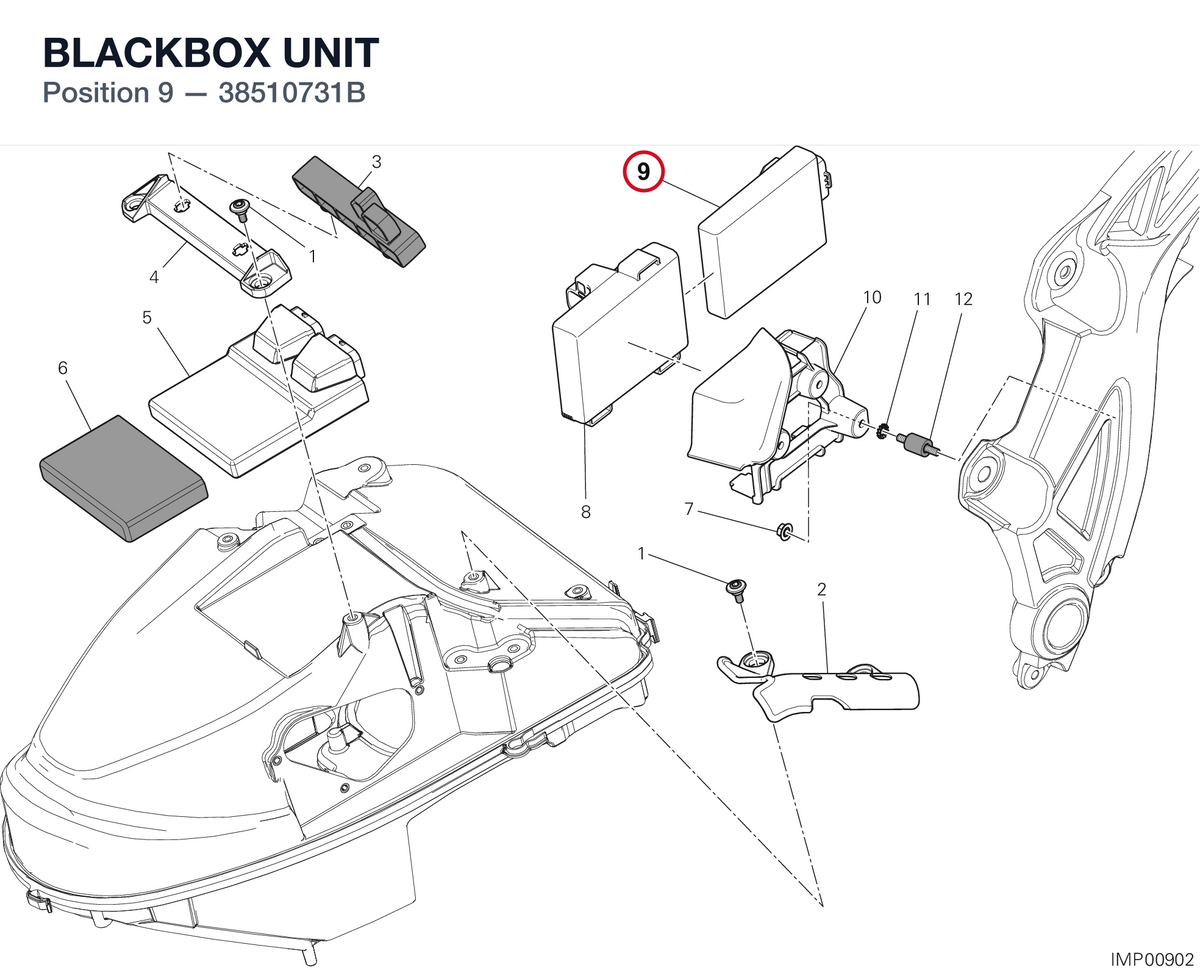 BLACKBOX UNIT 38510731B diagram position