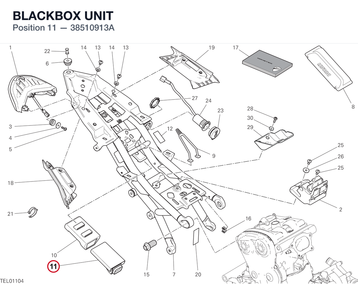 BLACKBOX UNIT 38510913A diagram position