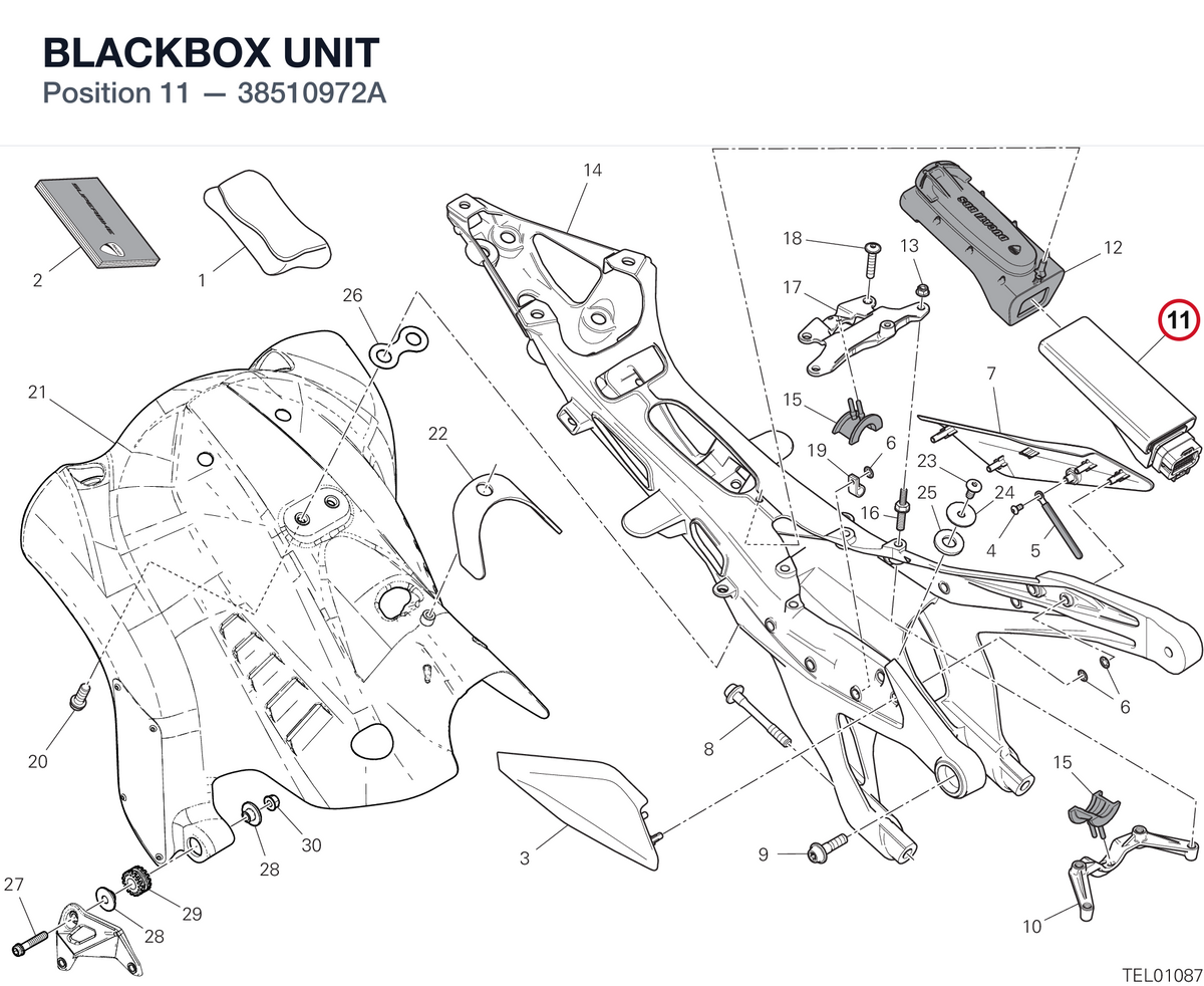 BLACKBOX UNIT 38510972A diagram position