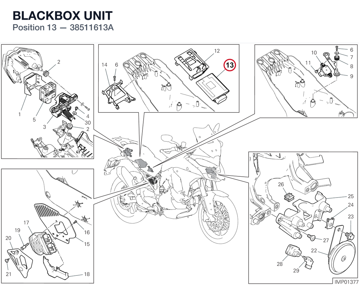 BLACKBOX UNIT 38511613A diagram position