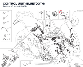 CONTROL UNIT (BLUETOOTH) 38512113B diagram position