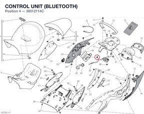 CONTROL UNIT (BLUETOOTH) 38512114C diagram position