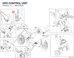 GPS CONTROL UNIT 38512163A diagram position