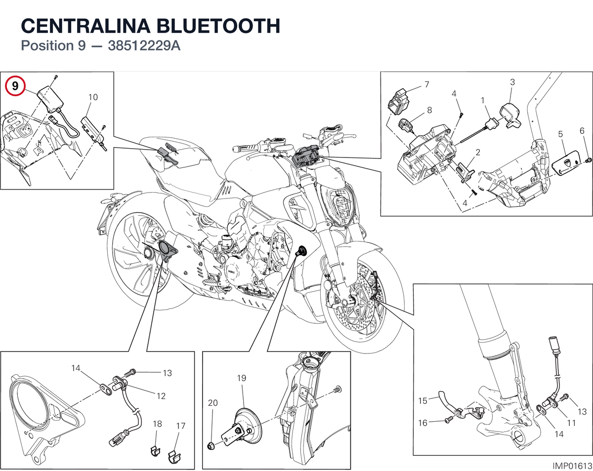 CENTRALINA BLUETOOTH 38512229A diagram position
