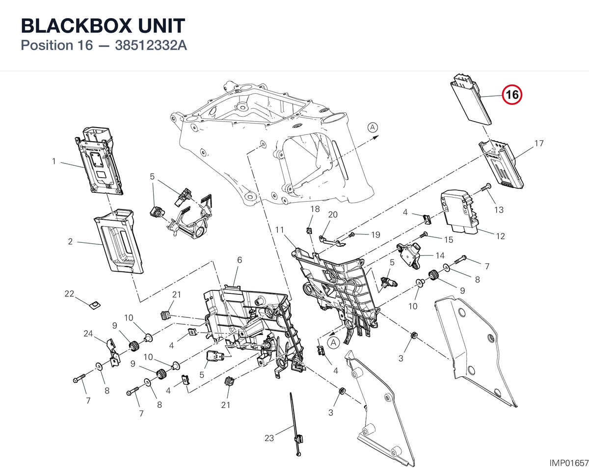 BLACKBOX UNIT 38512332A diagram position