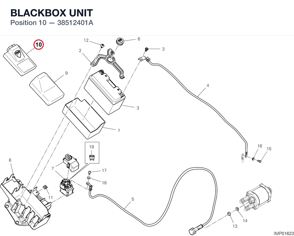BLACKBOX UNIT 38512401A diagram position