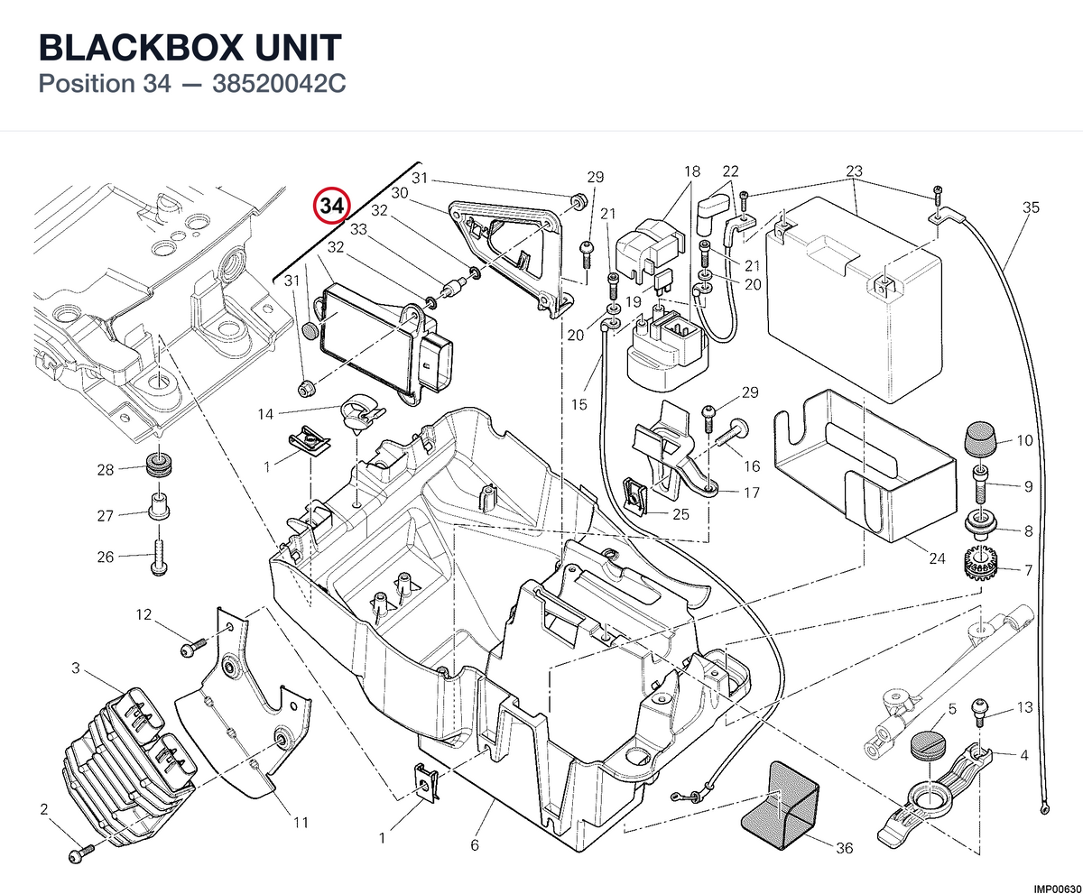 BLACKBOX UNIT 38520042C diagram position