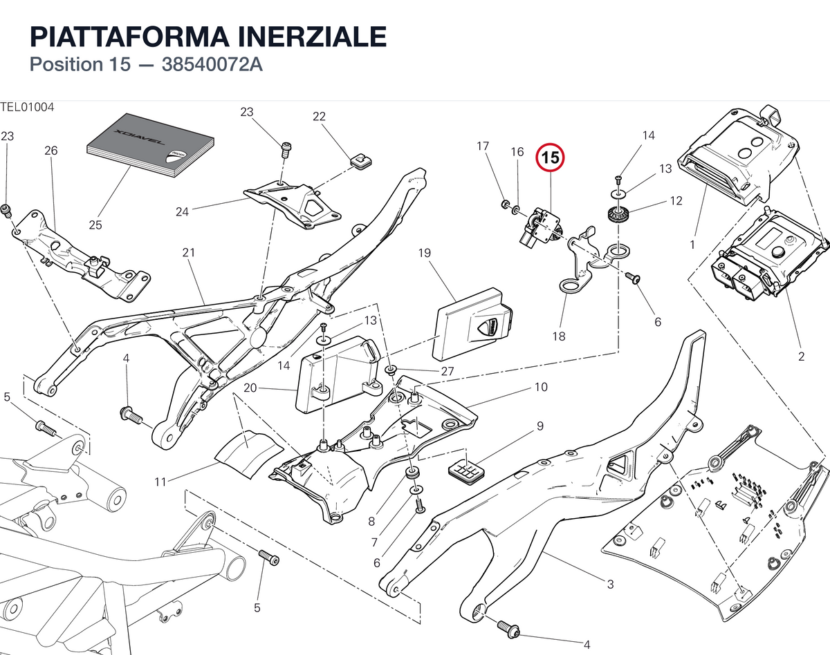 PIATTAFORMA INERZIALE 38540072A diagram position
