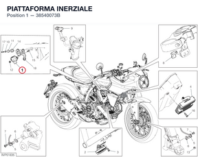 PIATTAFORMA INERZIALE 38540073B diagram position