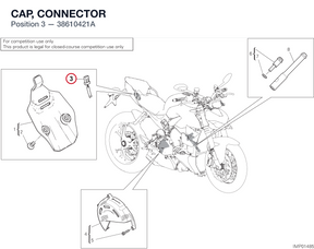 CAP, CONNECTOR 38610421A diagram position