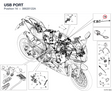 USB PORT 38620122A diagram position