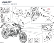 USB PORT 38641001A diagram position
