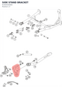 Diagram preview: SIDE STAND BRACKET (61903026060)