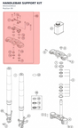 Diagram preview: HANDLEBAR SUPPORT KIT (90101039010)